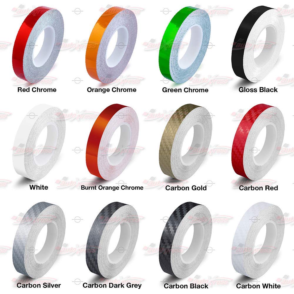 32 Feet 9.80m Self-Adhesive Pinstriping Vinyl Tape - 1/4