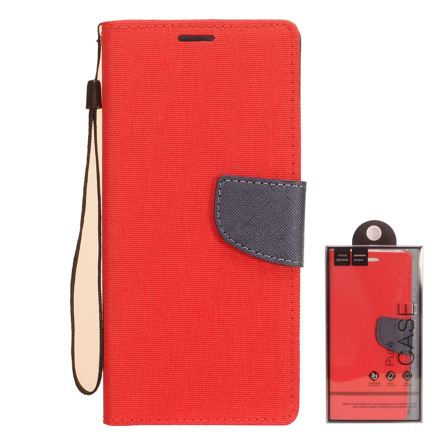 Eaglecell Premium Denim Fabric Flip Wallet Case for Apple iPhone 12/12 Pro 6.1