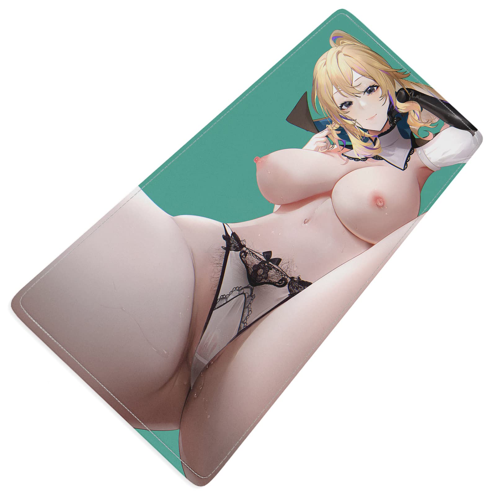 Large Anime Gaming Mouse Pad - 31.5x11.8in Extended Non-Slip Desk Mat with Stitched Edges for Wireless Mouse & Keyboard | Perfect for PC Gaming, Office Work & Home Use | Otaku Waifu Ecchi Hentai Design