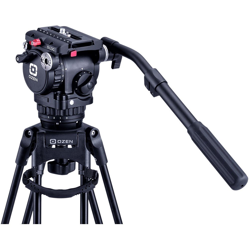 OZEN 6CF2HD 75mm AGILE 6 Mini E Z LOAD Tripod System - Compact Lightweight Camera Tripod for DSLR, Mirrorless & Video Cameras - Perfect for Travel, Vlogging & Outdoor Photography