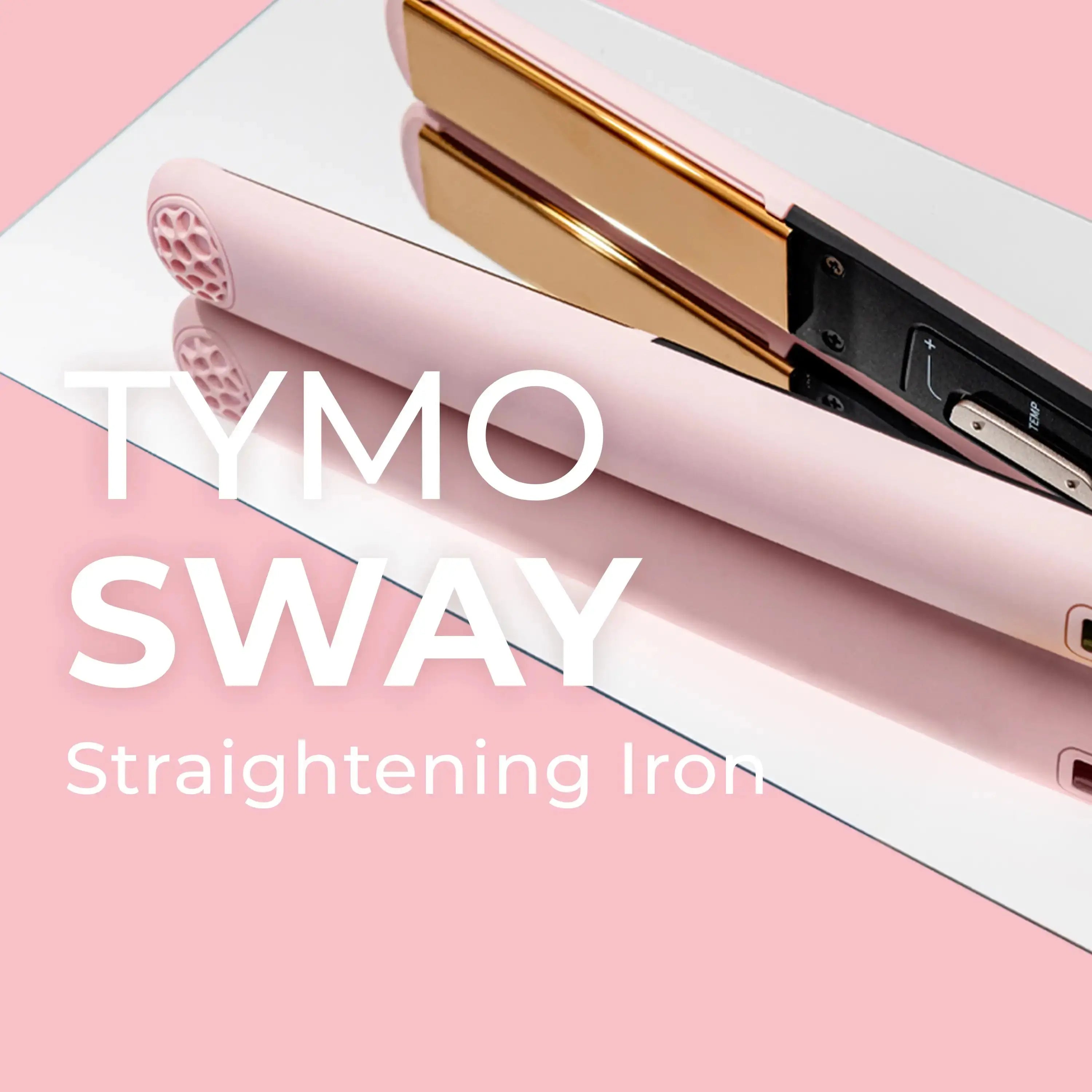 Tymo Sway Hair Straightener Brush - Ionic Ceramic Flat Iron for Smooth & Shiny Hair | Perfect for Home, Salon & Travel Use