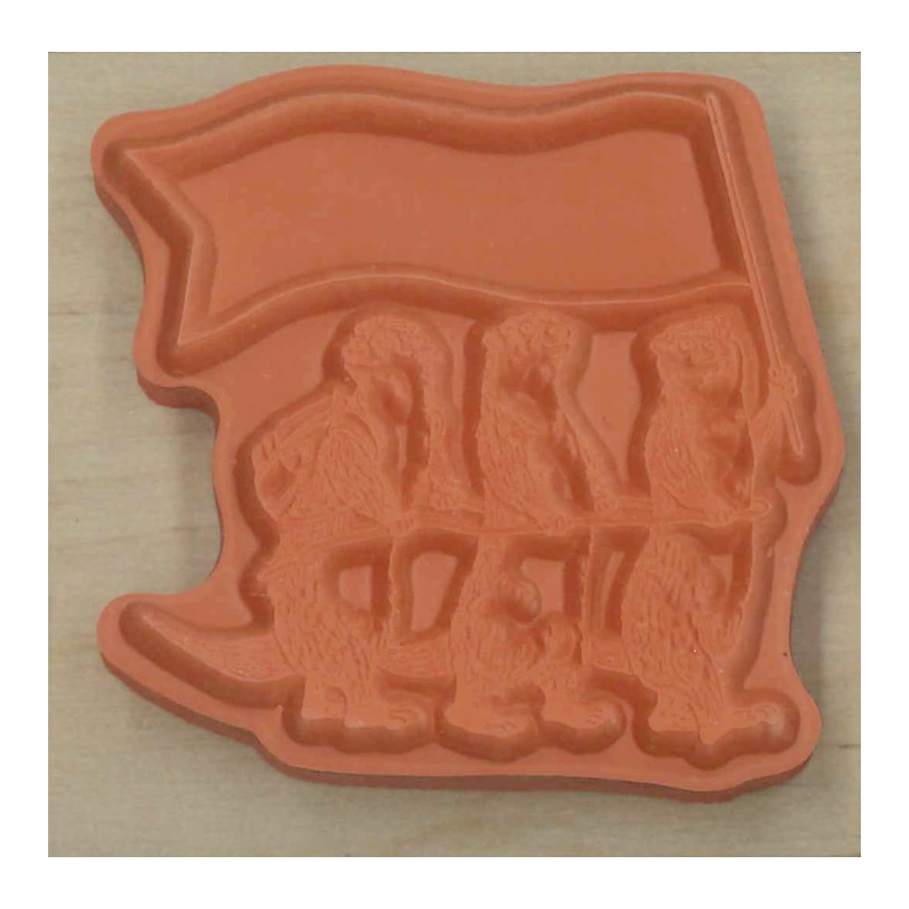 Asian Small-Clawed Otter Rubber Stamp - Handmade Wooden Stamp for Scrapbooking, Card Making & DIY Crafts - Perfect for Journals, Invitations & Art Projects