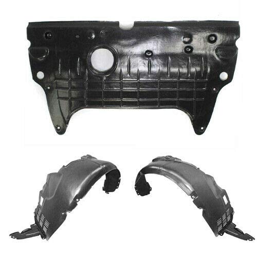 Parts N Go 2006-2008 Hyundai Sonata Fender Liner Pair with Splash Guard Set (Part Numbers 868110A000, 291203K250) - Perfect for Road Protection & Mud Prevention