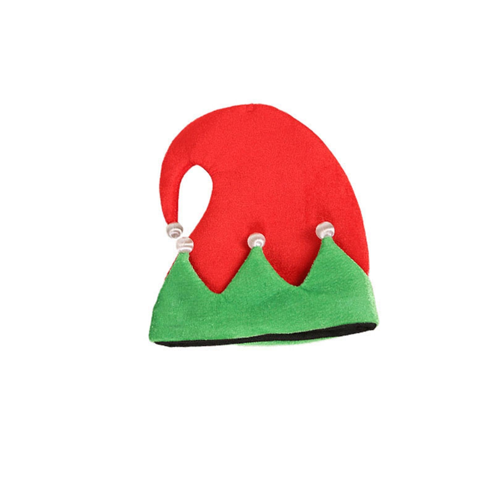 Madioluye Funny Christmas Hats for Adults - Unisex Velvet Santa Clown Costume Hat & Holiday Beanie - Perfect for Christmas Parties, New Year Celebrations & Festive Gatherings