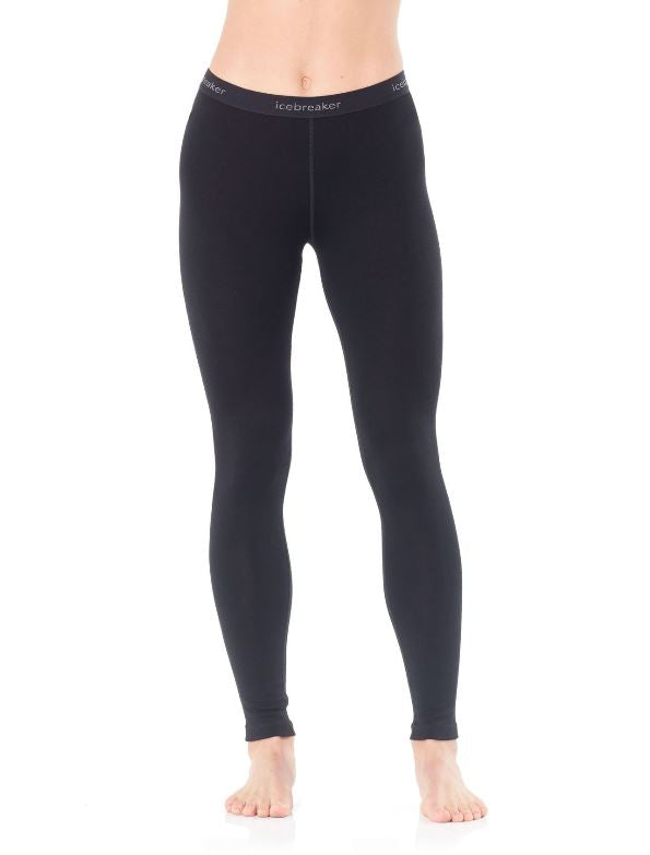 Icebreaker 260 Tech Legging for Women - High-Performance Merino Wool Base Layer Leggings for Hiking, Yoga & Cold Weather Activities