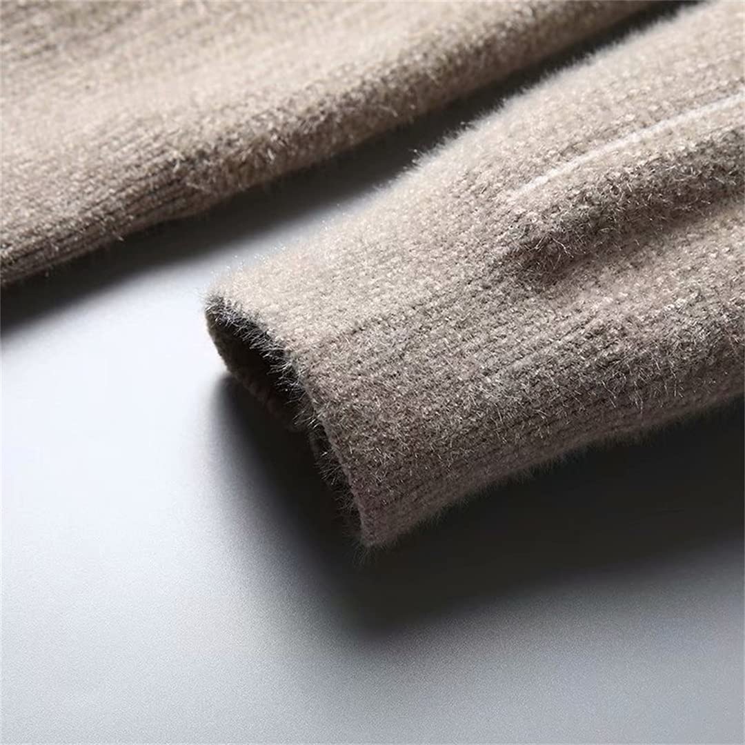 Men's Winter Turtleneck Sweater - Warm High Neck Pullover for Casual Wear