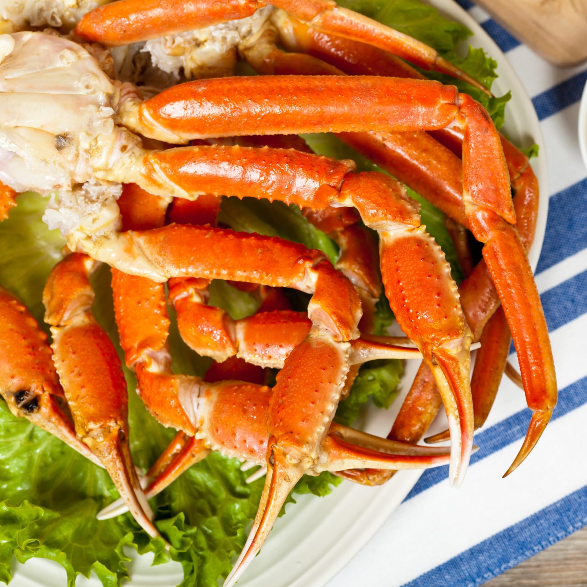 Premium Snow Crab Legs Clusters (5lbs, 8oz-10oz per Cluster) - Today Gourmet Foods of NC - Fresh Seafood for Grilling, Steaming & Special Occasions