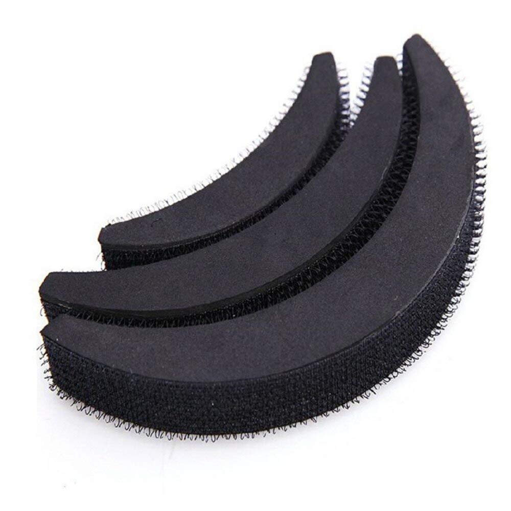 Banana Bumpits Hair Volumizer - 3 Piece Black Hair Styling Accessories for Women & Girls | Create Instant Volume & Updos for Parties, Weddings & Everyday Hairstyles