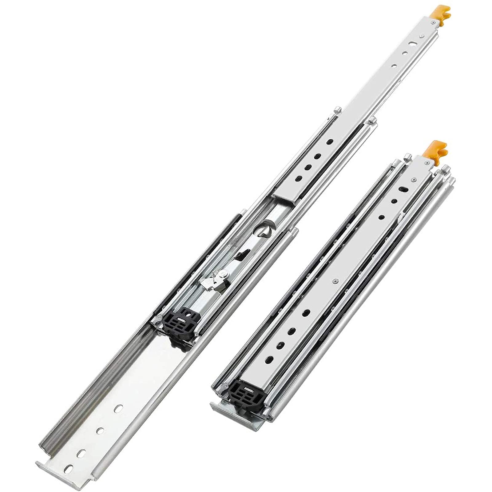 Heavy Duty Full Extension Drawer Slides with Lock - 220kg Bearing Capacity (1 Pair, 20in/500mm) - Perfect for Kitchen Cabinets, Office Furniture & Storage Drawers