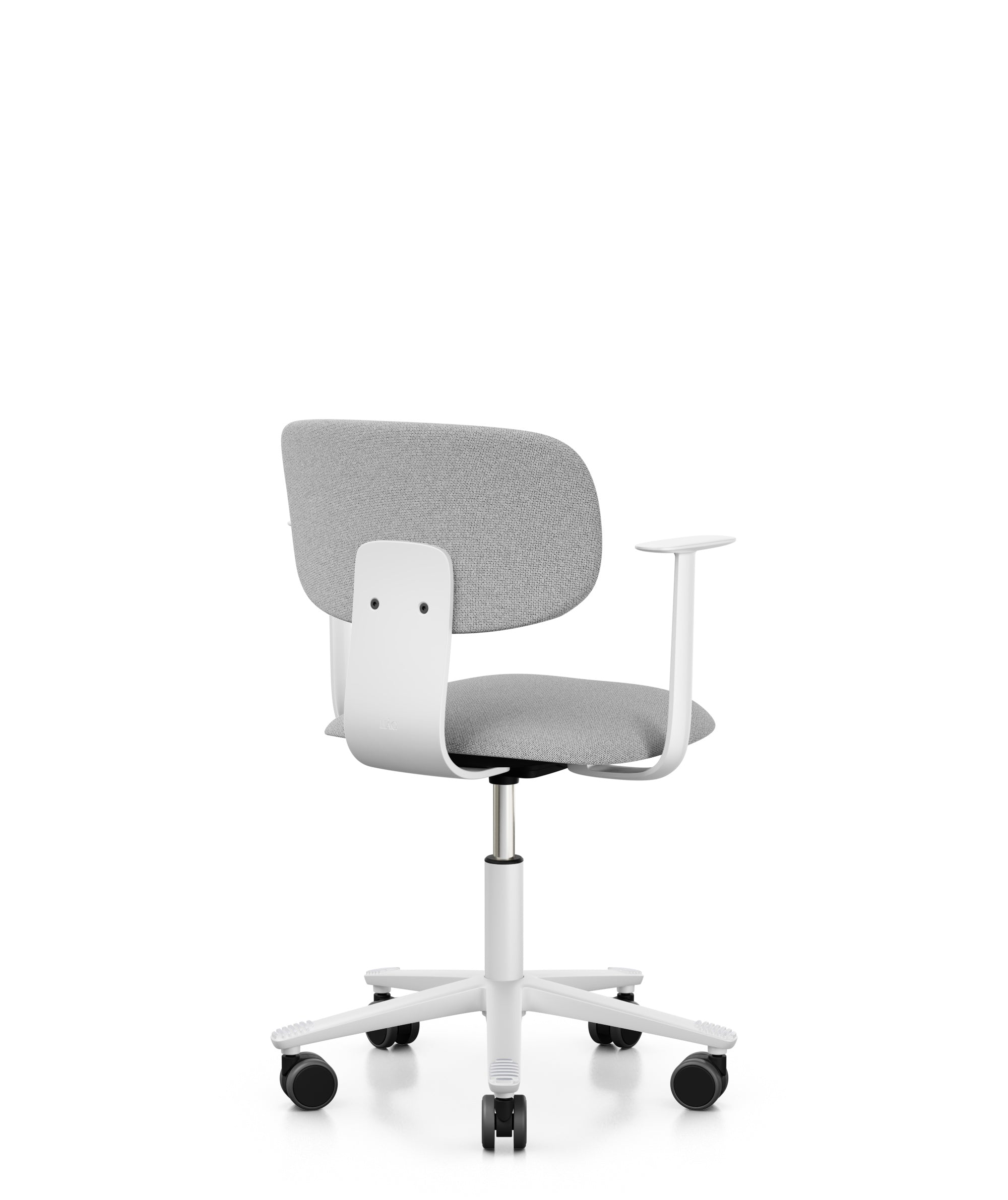 HÅG Tion 2140 Ergonomic Office Chair - White & Grey with Adjustable Armrests for Home & Workspace Comfort