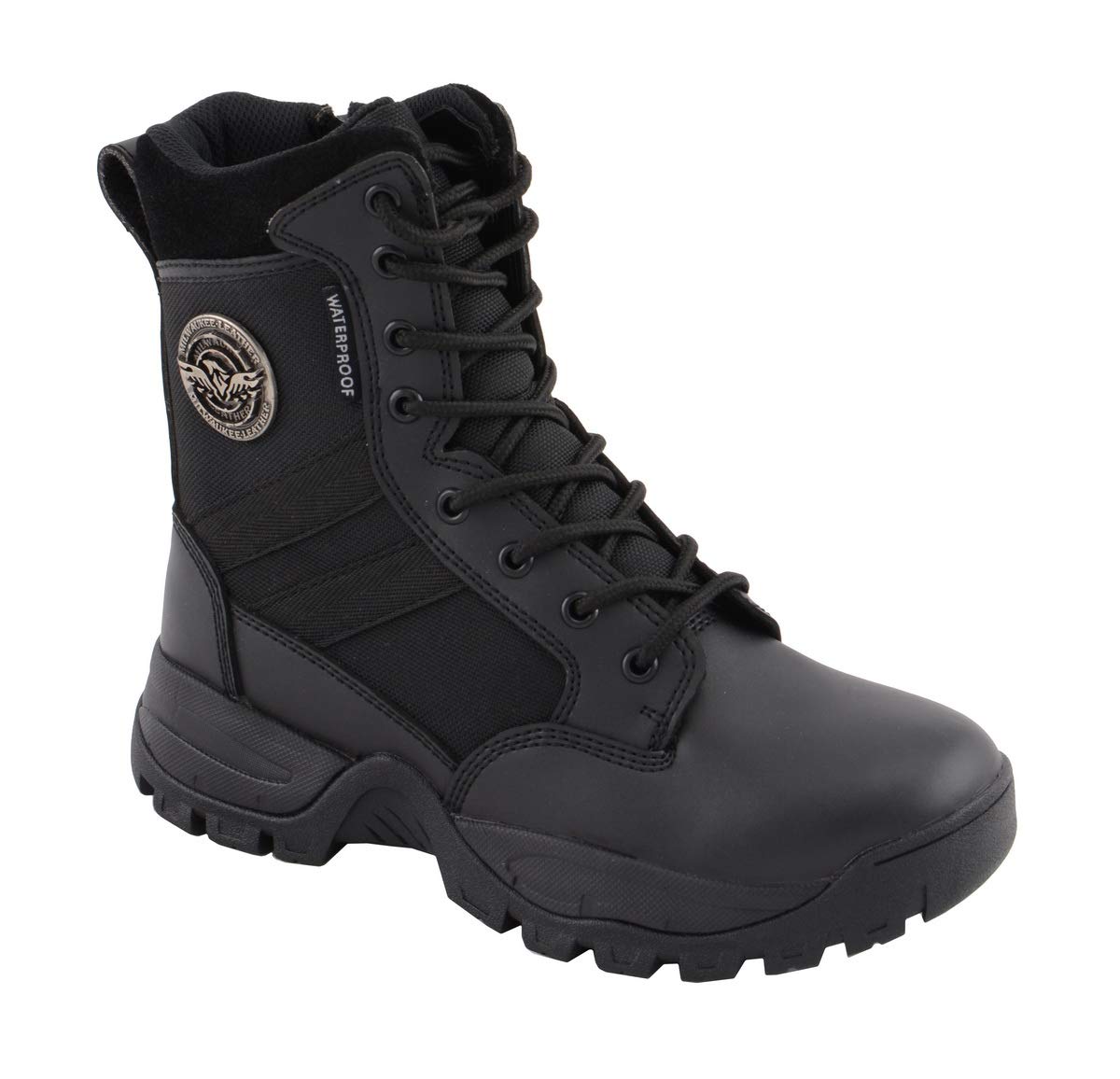 Milwaukee Performance Women's Tactical Boots with Side Zipper - Durable Work Boots for Construction, Hiking & Outdoor Activities