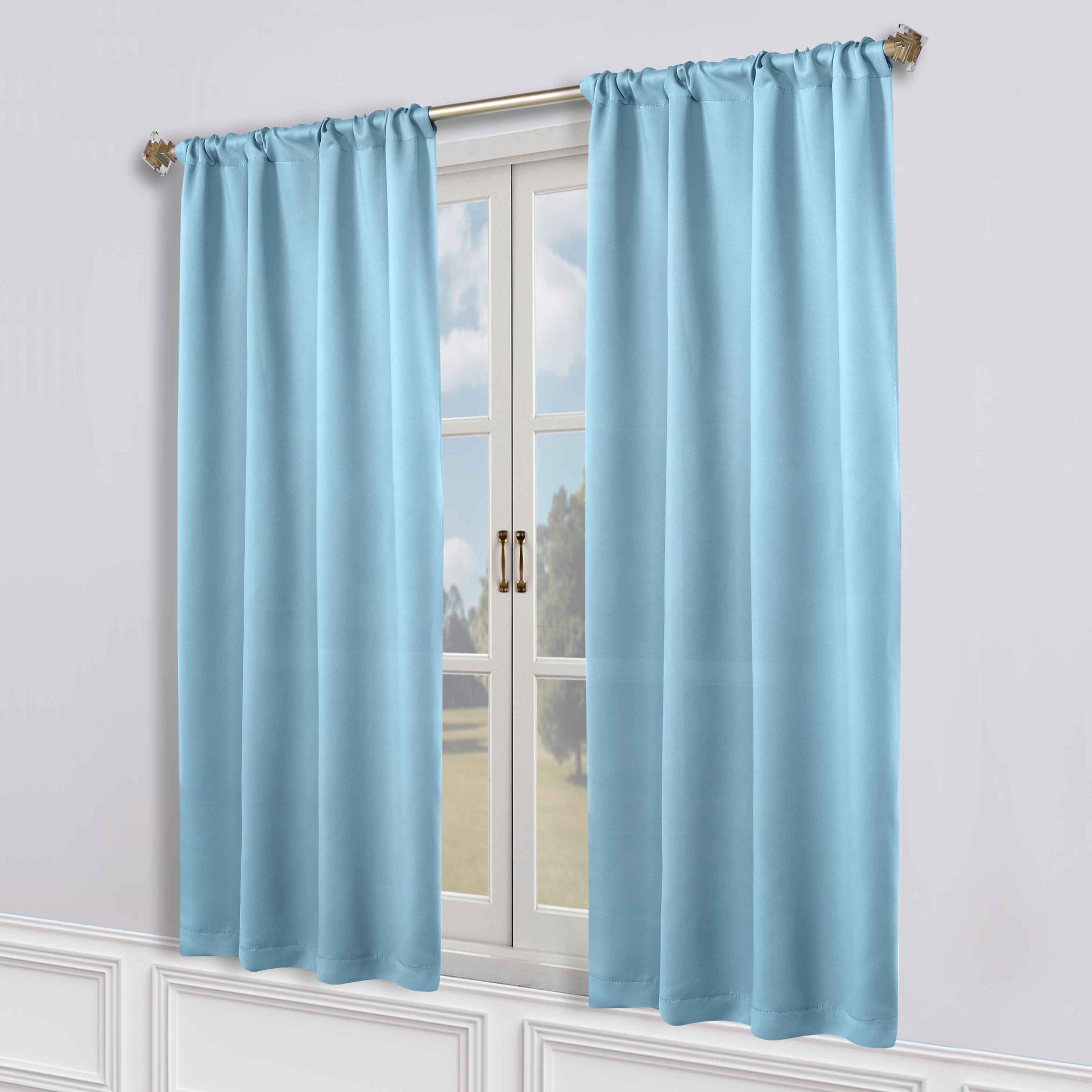 Machine Washable Blackout Curtains Set of 2 - Solid Color Room Darkening Window Treatments for Bedroom, Living Room & Nursery