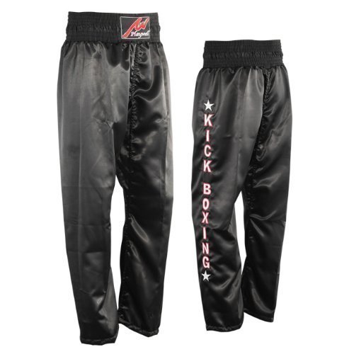 Premium Full Contact Kickboxing Satin Pants - High Elastic Waistband & Breathable Fabric for MMA, Muay Thai Training - Perfect for Combat Sports & Fitness Workouts