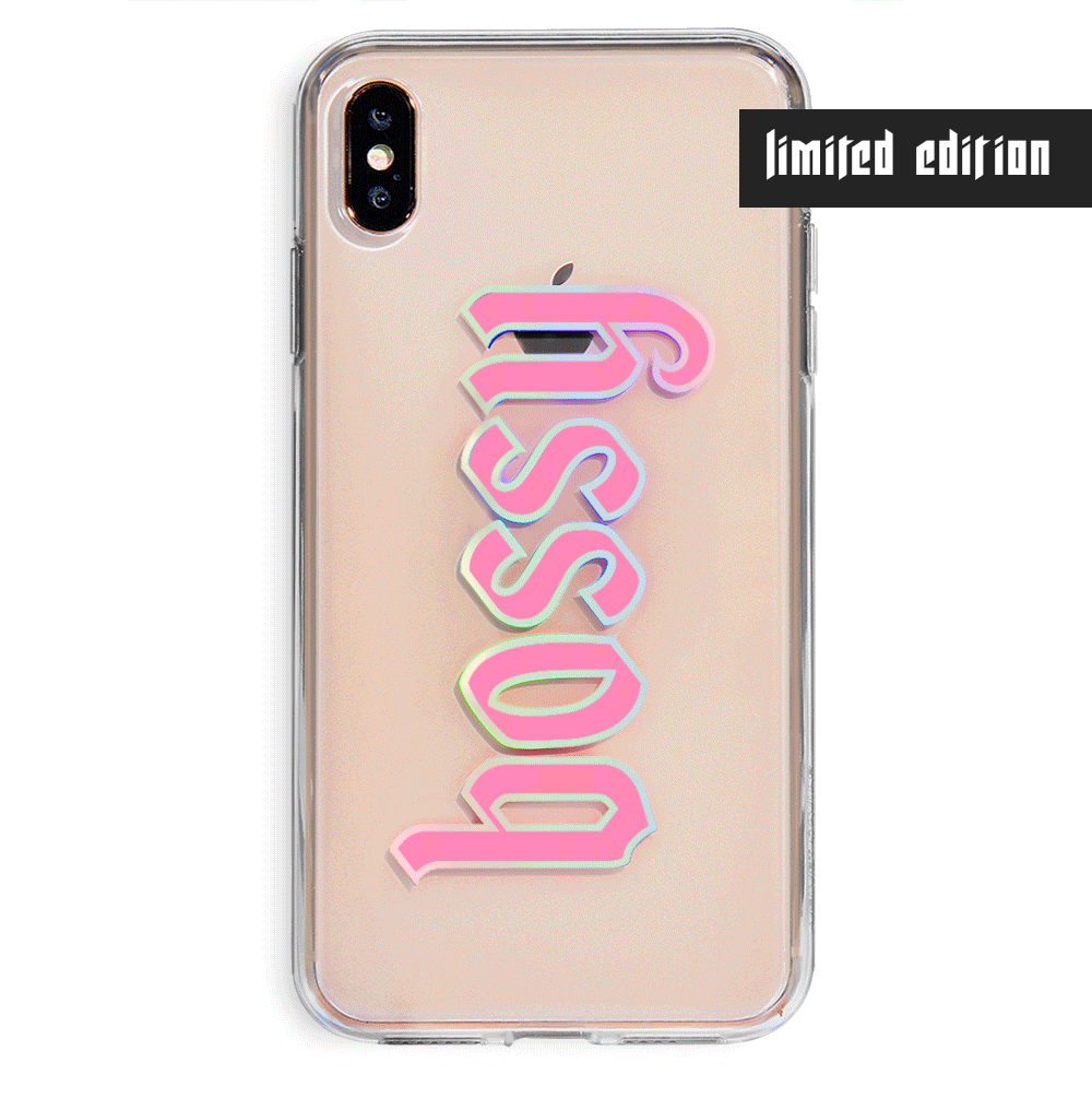 Bossy Clear iPhone Case - Ultra Slim Protective Cover for iPhone [Model] | Shatterproof & Scratch-Resistant | Perfect for Everyday Use, Travel & Work