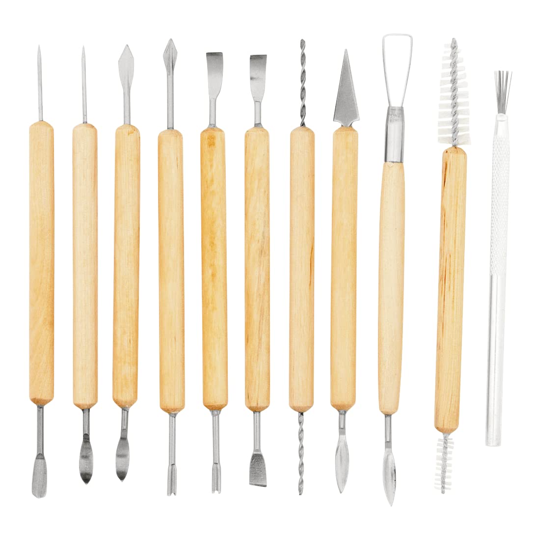 Jack Richeson 11-Piece Clay Tool Set for Pottery & Sculpting
