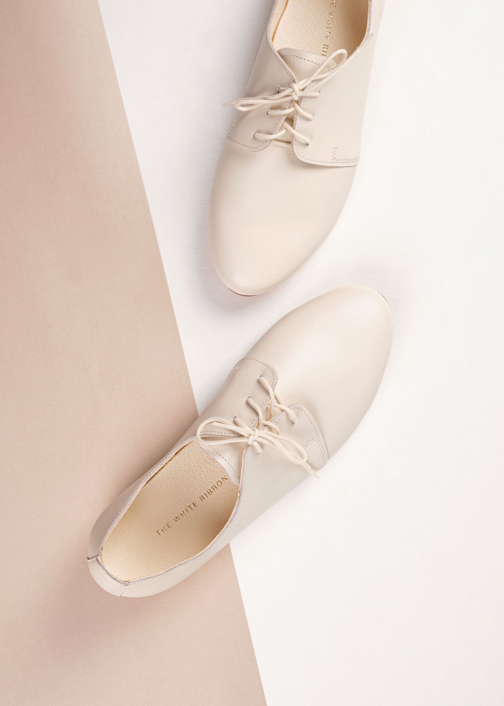AVA Light Ivory Oxford Shoes for Men - Classic & Comfortable Dress Shoes for Business, Office & Formal Occasions
