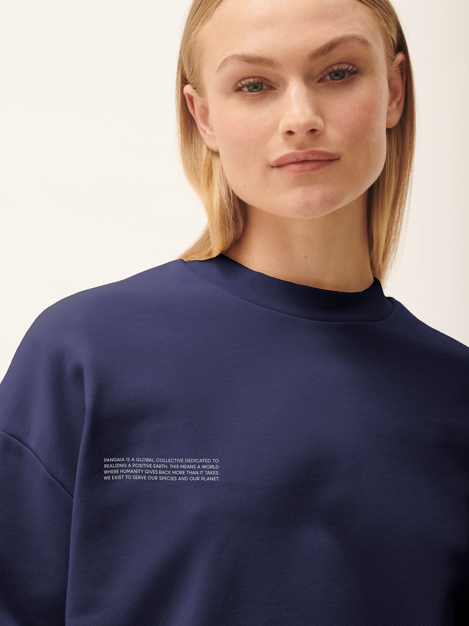 Women's 365 Midweight Fleece Sweatshirt - Soft Comfort Pullover for Casual Wear, Navy Blue | Perfect for Everyday Outfits, Lounge & Workout
