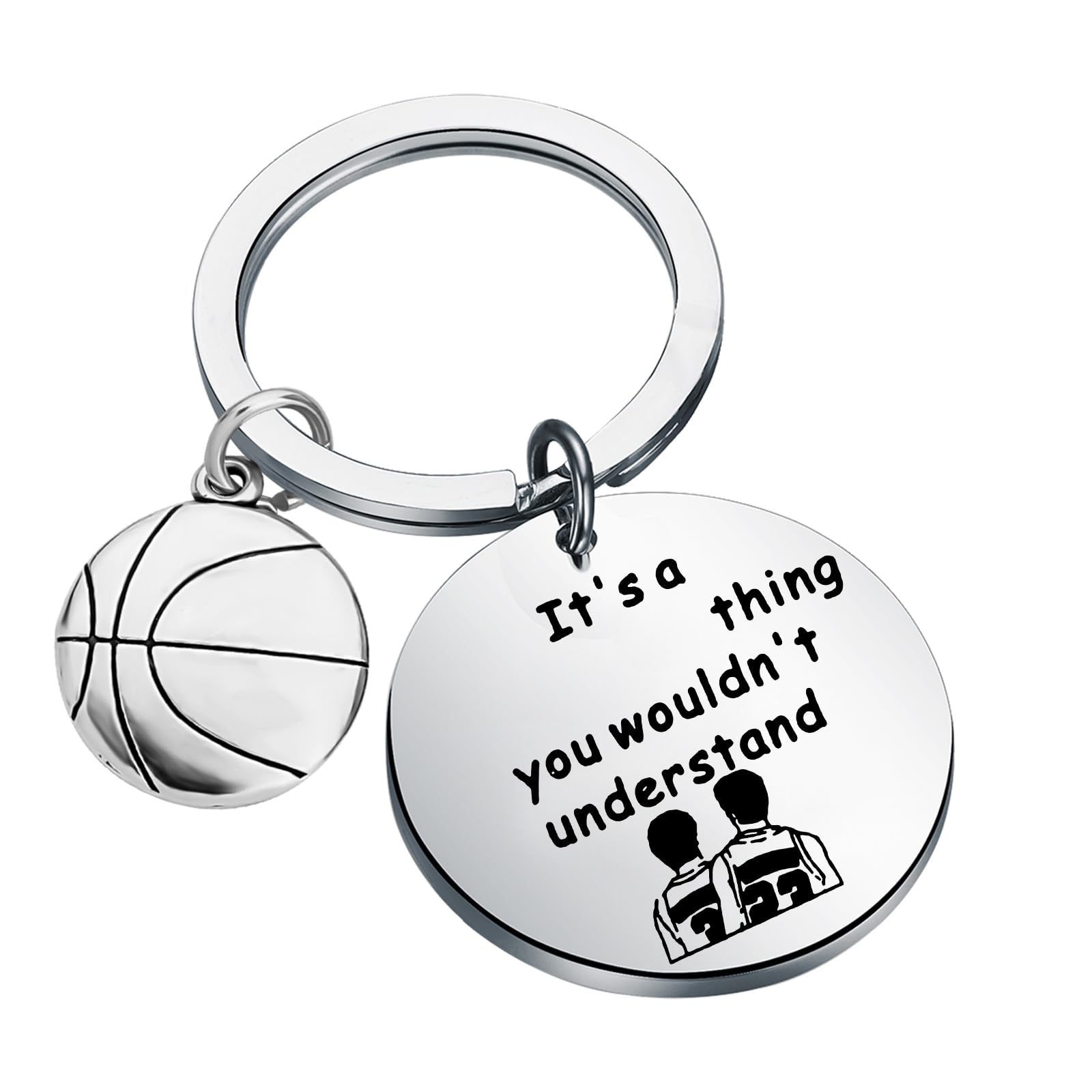WSNANG Basketball TV Show Inspired Keychain - Nathan Lucas Scott Brothers Gift for Fans | Perfect for Keychains, Backpacks, and Gifts for TV Show Lovers