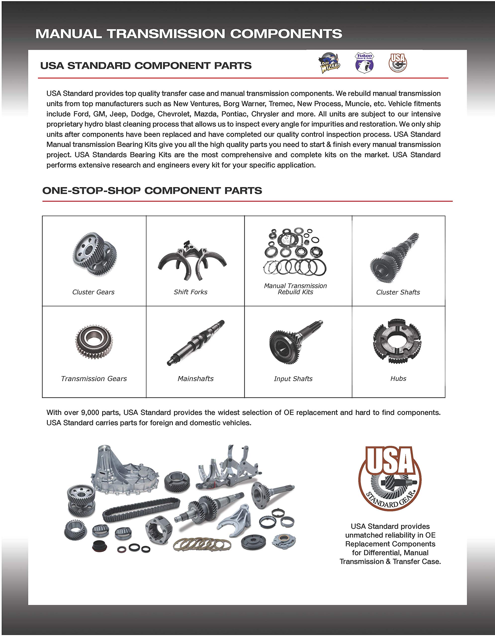 Premium USA Standard Manual Transmission Bearing Kit NSG370 for 2005-2014 Jeep Wrangler & Liberty - Smooth Gear Shifting & Durable Performance for Off-Road Adventures & Daily Commuting