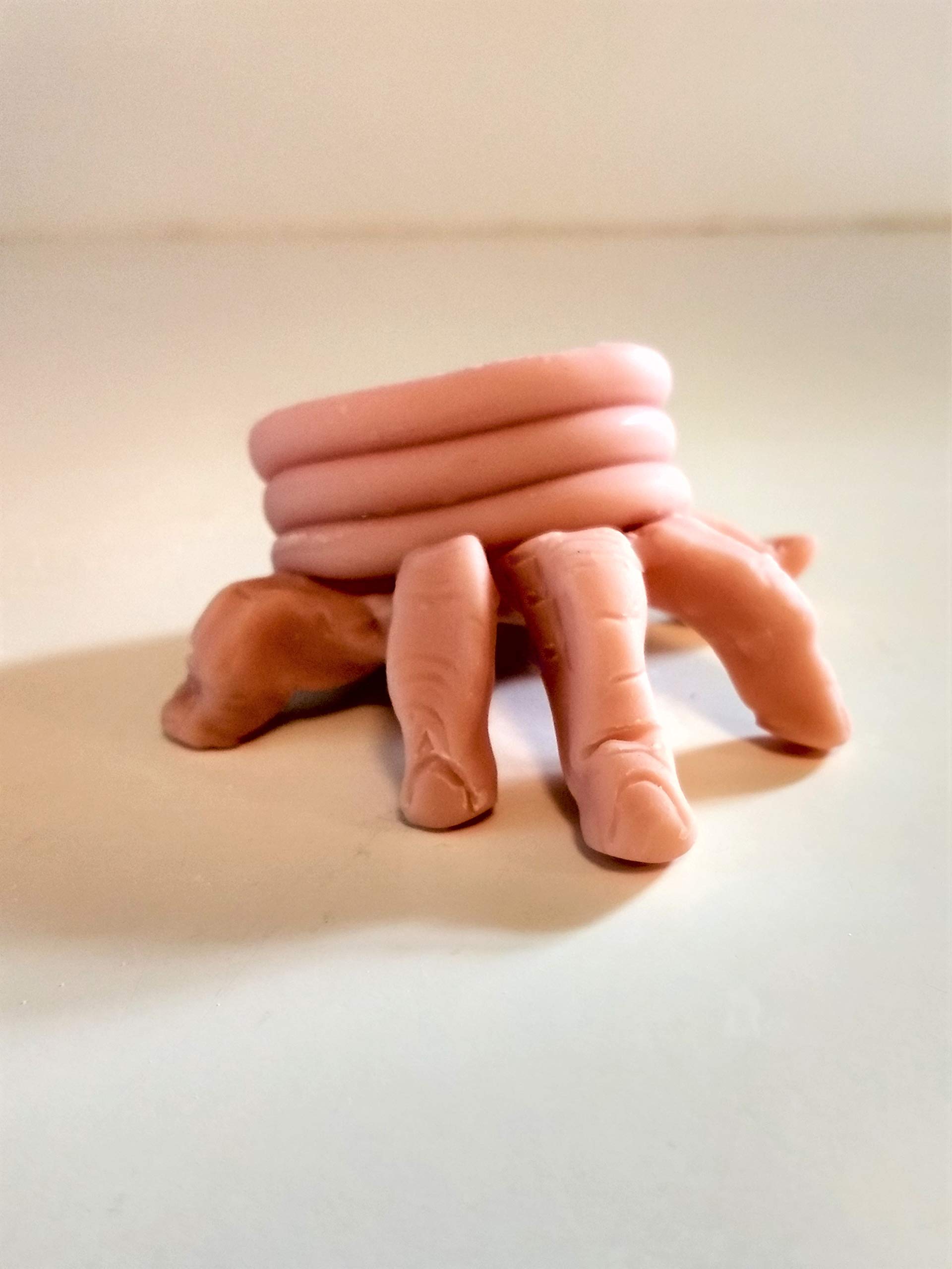 Halloween Creepy Hand Decor - Paintable Life-Like Ceramic Prop for Spooky Party, Haunted House & Horror Movie Set Design