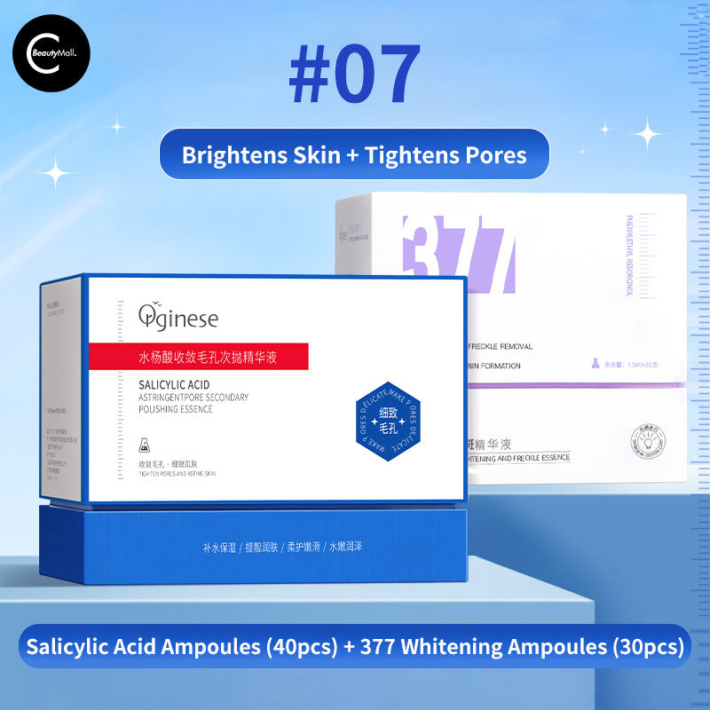 Orginese Salicylic Acid Pore Minimizing Ampoules for Acne Treatment & Skin Refining - Perfect for Oily & Combination Skin Care Routine