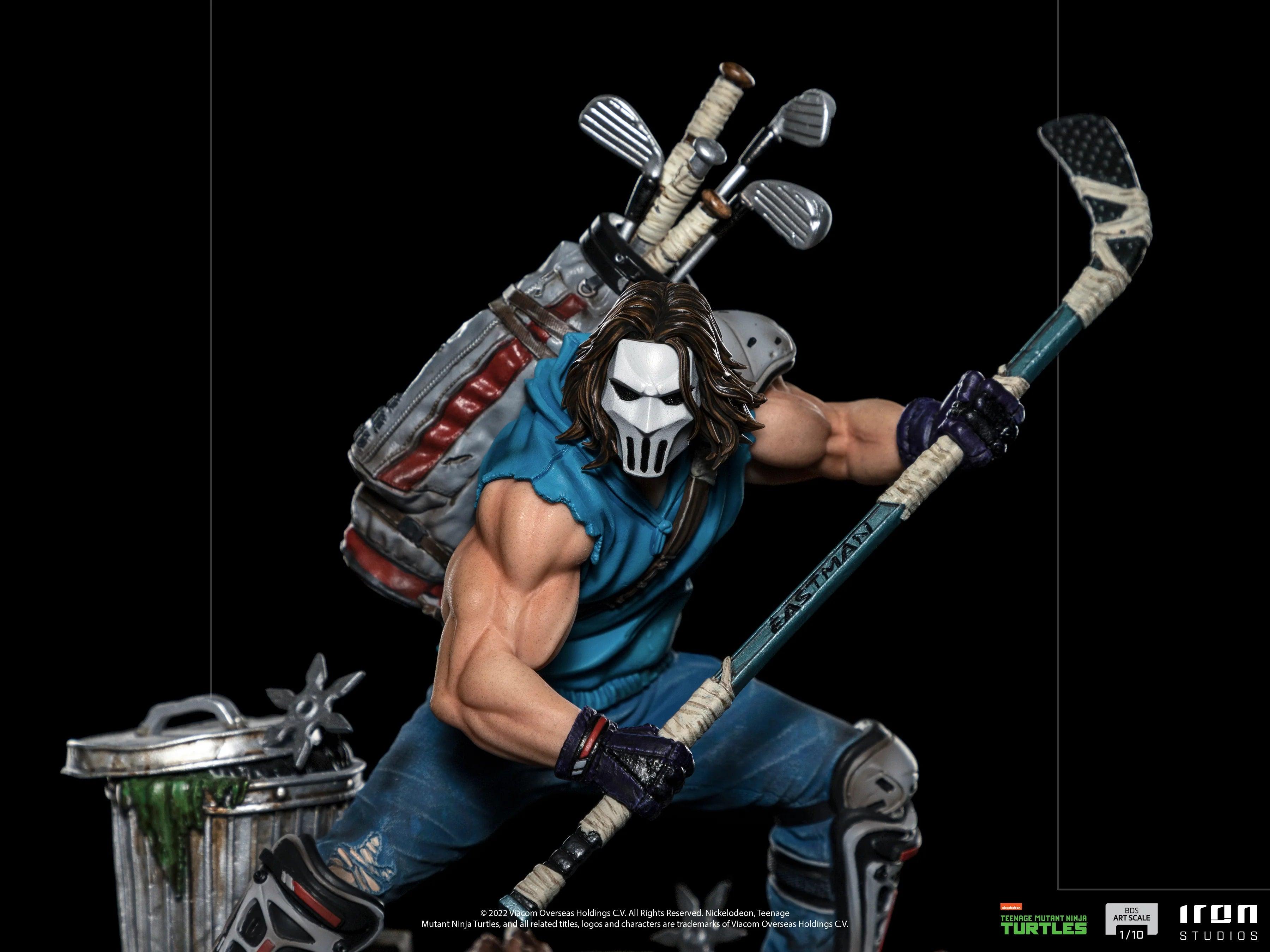 Iron Studios Teenage Mutant Ninja Turtles Casey Jones BDS Art Scale 1/10 Statue - Collectible Action Figure for TMNT Fans, Home Decor & Gift for Comic Book Lovers