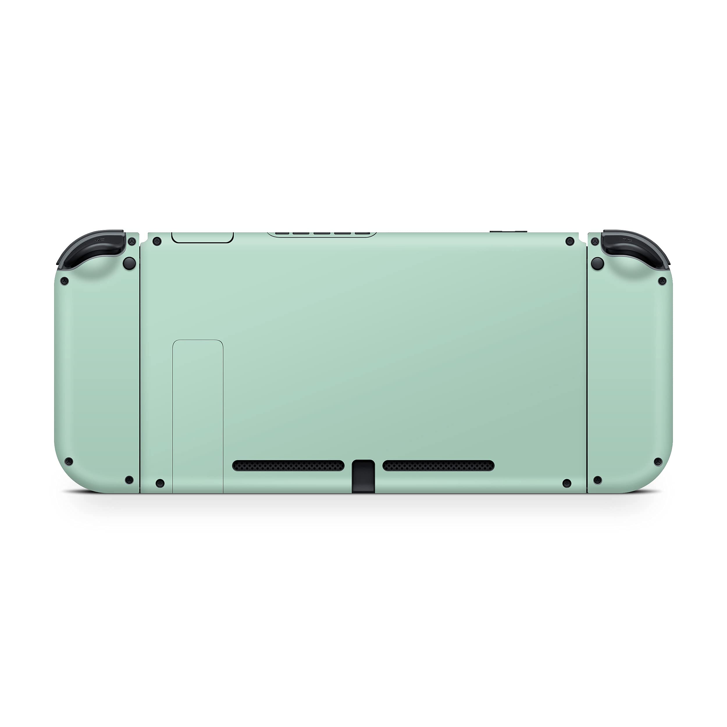 Premium 3M Vinyl Full Wrap Decal Skin for Nintendo Switch - Classic Solid Green Design, Protective Cover Compatible with All Switch Models | Perfect for Gaming Protection & Customization