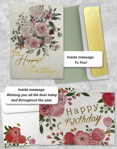 Happy Birthday Greeting Cards Set - Beautiful Birthday Cards for Friends & Family - Perfect for Birthday Parties, Celebrations & Special Occasions