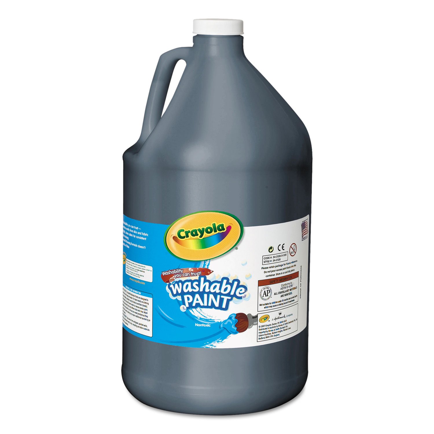 Crayola 542128007 Washable Paint - Brown, 1 Gallon | Non-Toxic, Kid-Friendly Art Supplies for Classroom, Home & DIY Crafts