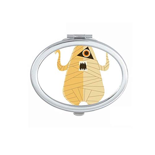 DIYthinker Halloween Ghost Makeup Mirror - Portable Foldable Double-Sided Hand Mirror for Cosplay, Horror Costumes & Halloween Party Makeup (Perfect for Haunted House, Theatrical & Special FX Makeup)