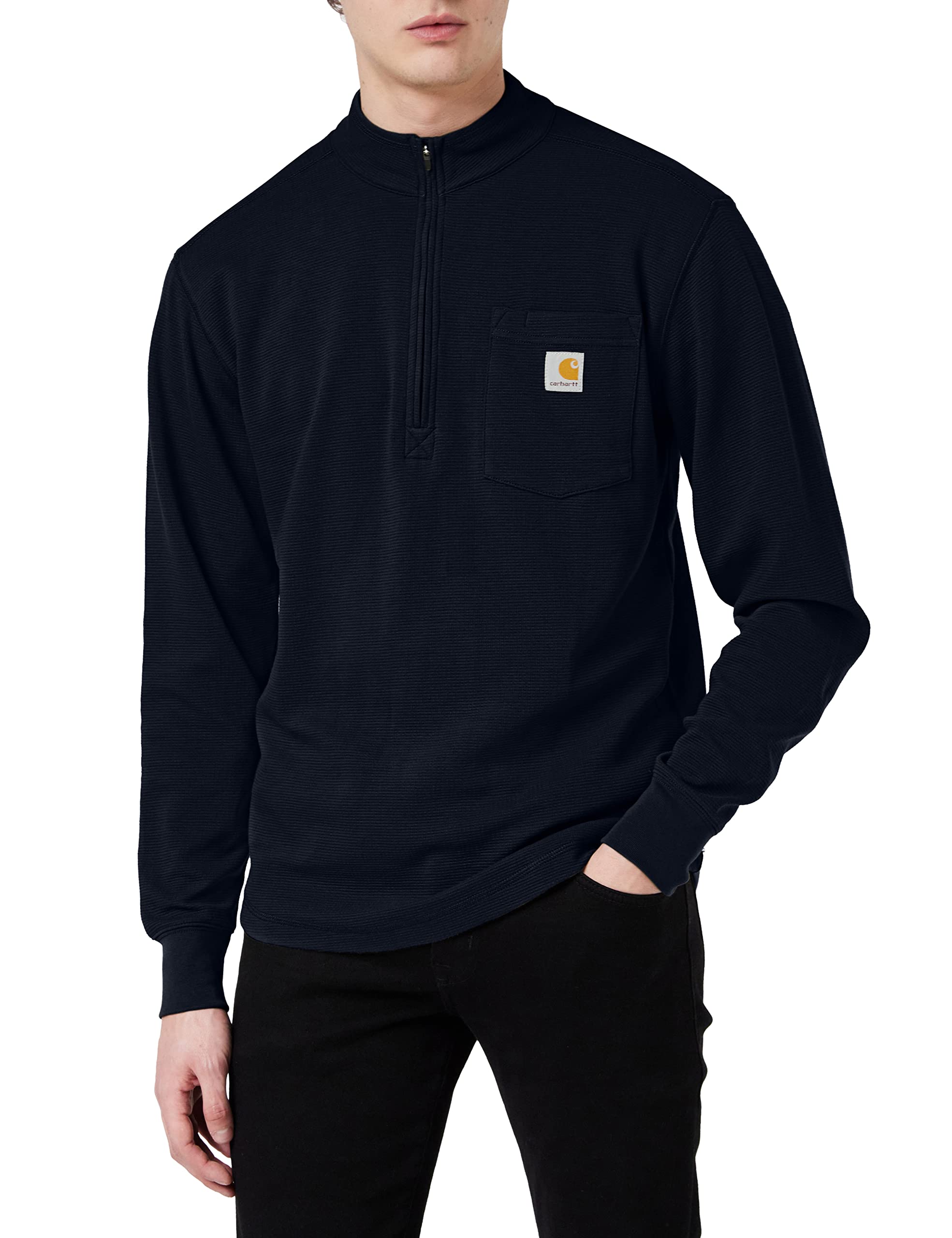 Carhartt Men's Big and Tall Tilden Long Sleeve Half Zip Sweatshirt | Durable Workwear for Construction & Outdoor Activities (Regular & Big & Tall Sizes) | Perfect for Job Sites, Hiking & Cold Weather Layering