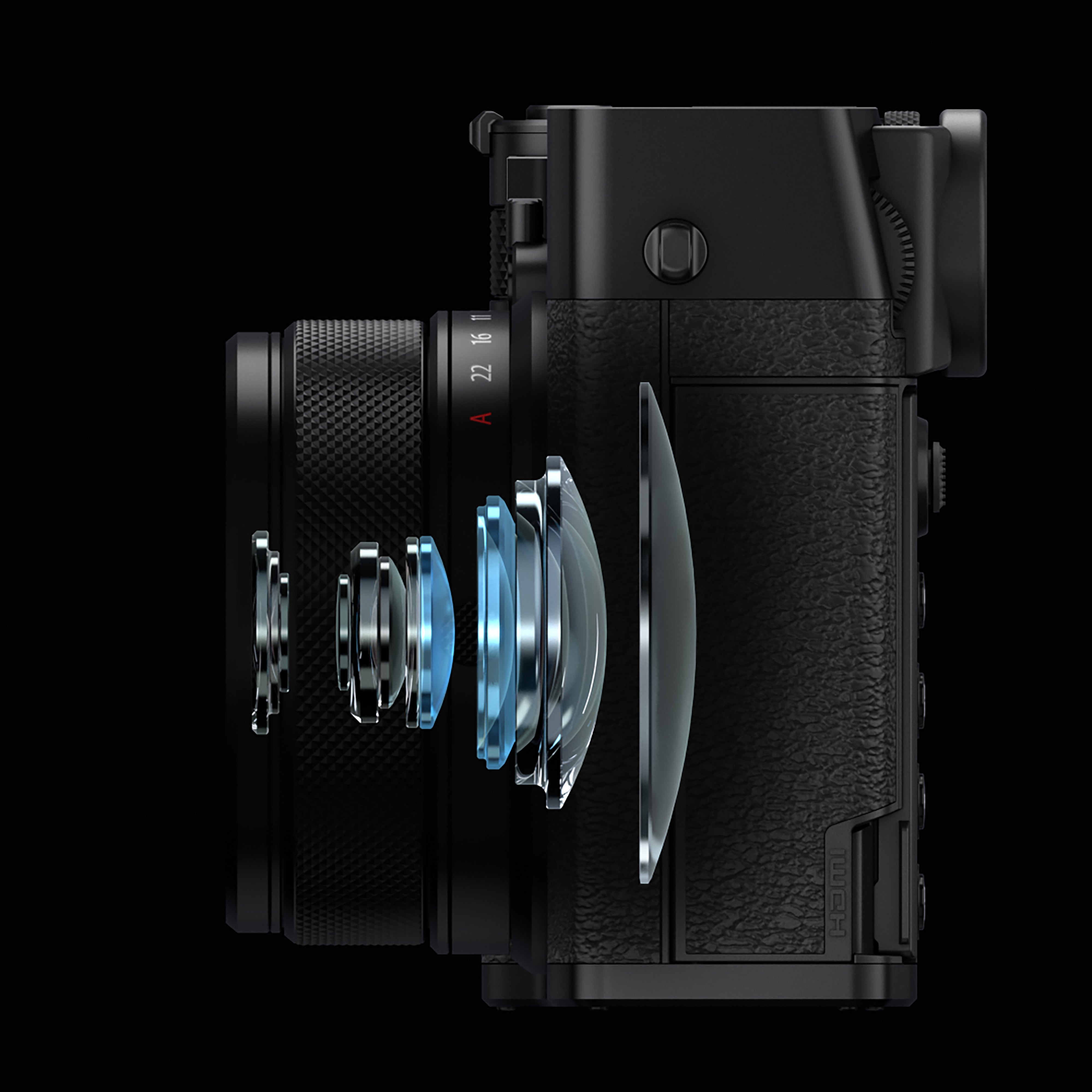 Fujifilm GFX100RF 102MP Medium Format Mirrorless Digital Camera with 5-Axis IBIS - Professional Photography, Studio & Landscape Shooting