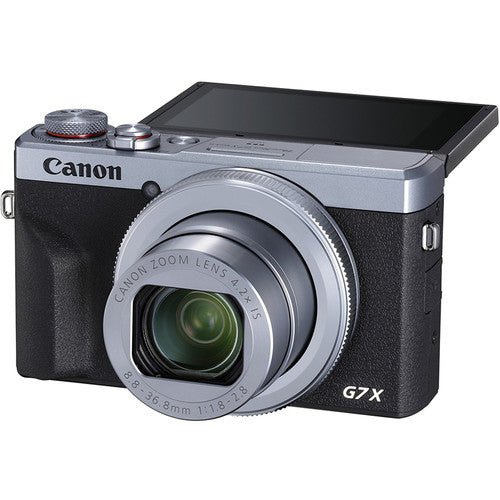 Canon PowerShot G7 X Mark III Digital Camera 20.1MP 4K Vlogging Camera with 4.2x Optical Zoom, Wi-Fi & Bluetooth - Silver - Perfect for Travel, YouTube & Content Creation
