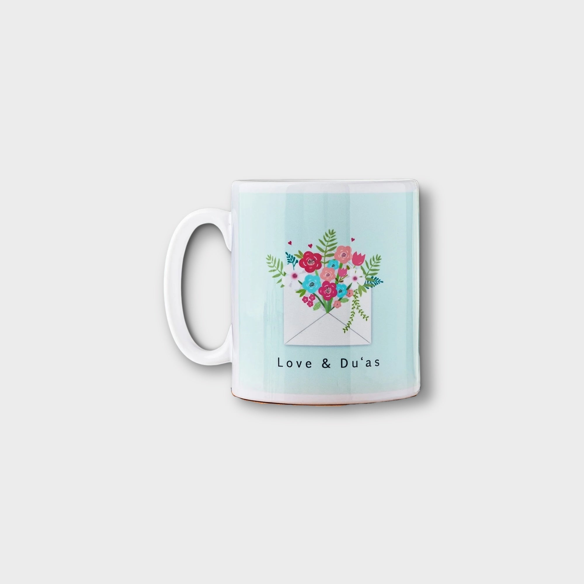 Love & Dua's Premium Ceramic Coffee Mug - 15oz Insulated Travel Tumbler with Lid - Perfect for Hot & Cold Drinks, Office, Home, and Gifts