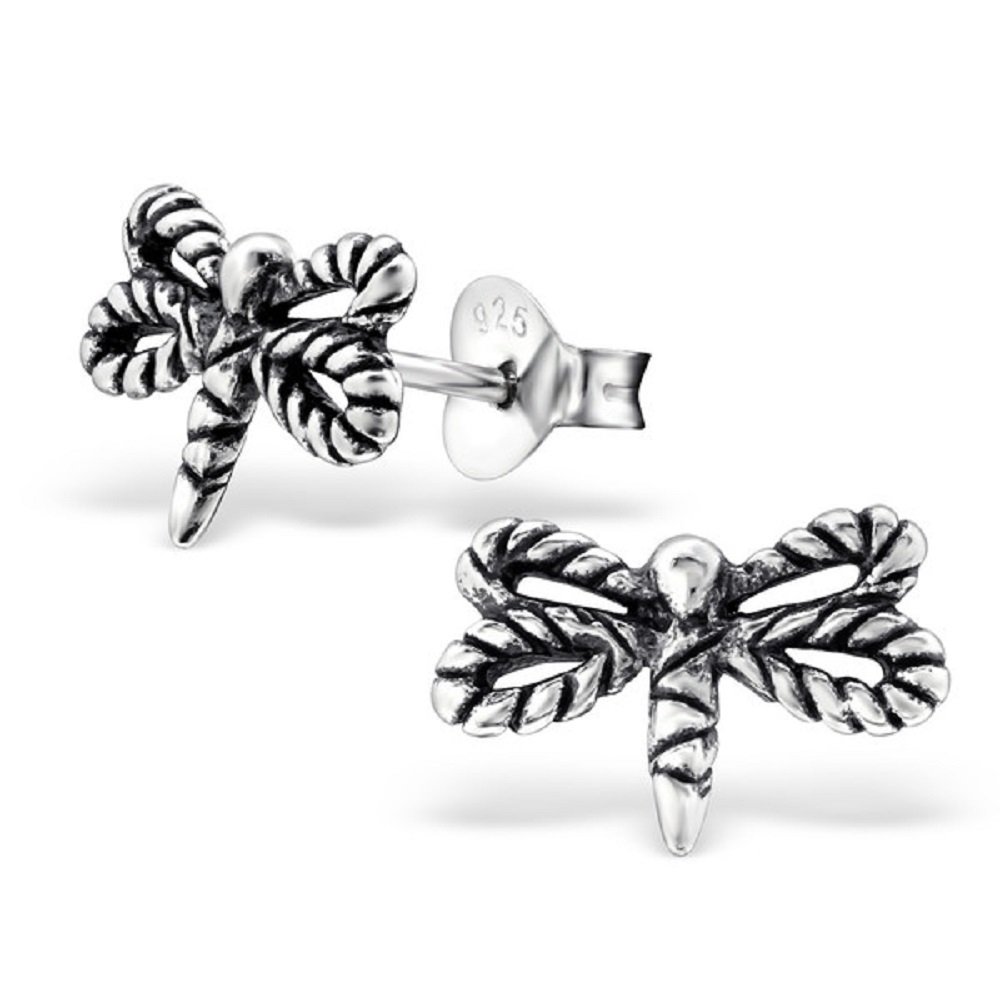 925 Sterling Silver Small Dragonfly Stud Earrings for Women - Hypoallergenic Dainty Jewelry Gift - Perfect for Everyday Wear, Date Nights & Special Occasions