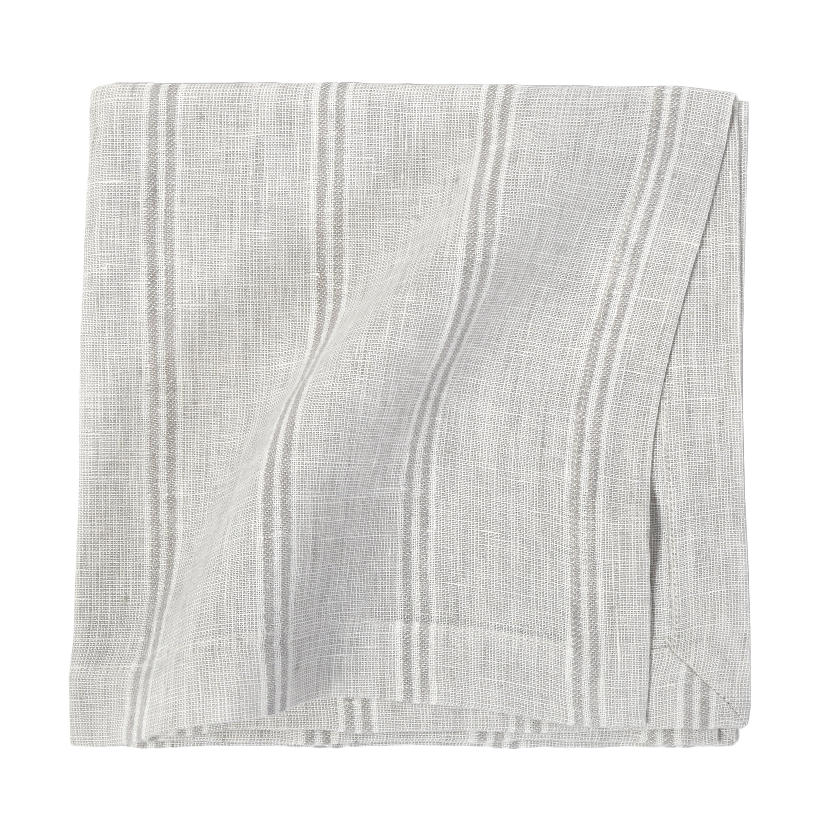 Premium 100% Cotton Mendocino Napkins - Soft & Absorbent Dinner Napkins for Everyday Use, Parties & Fine Dining - Set of 12 (White)