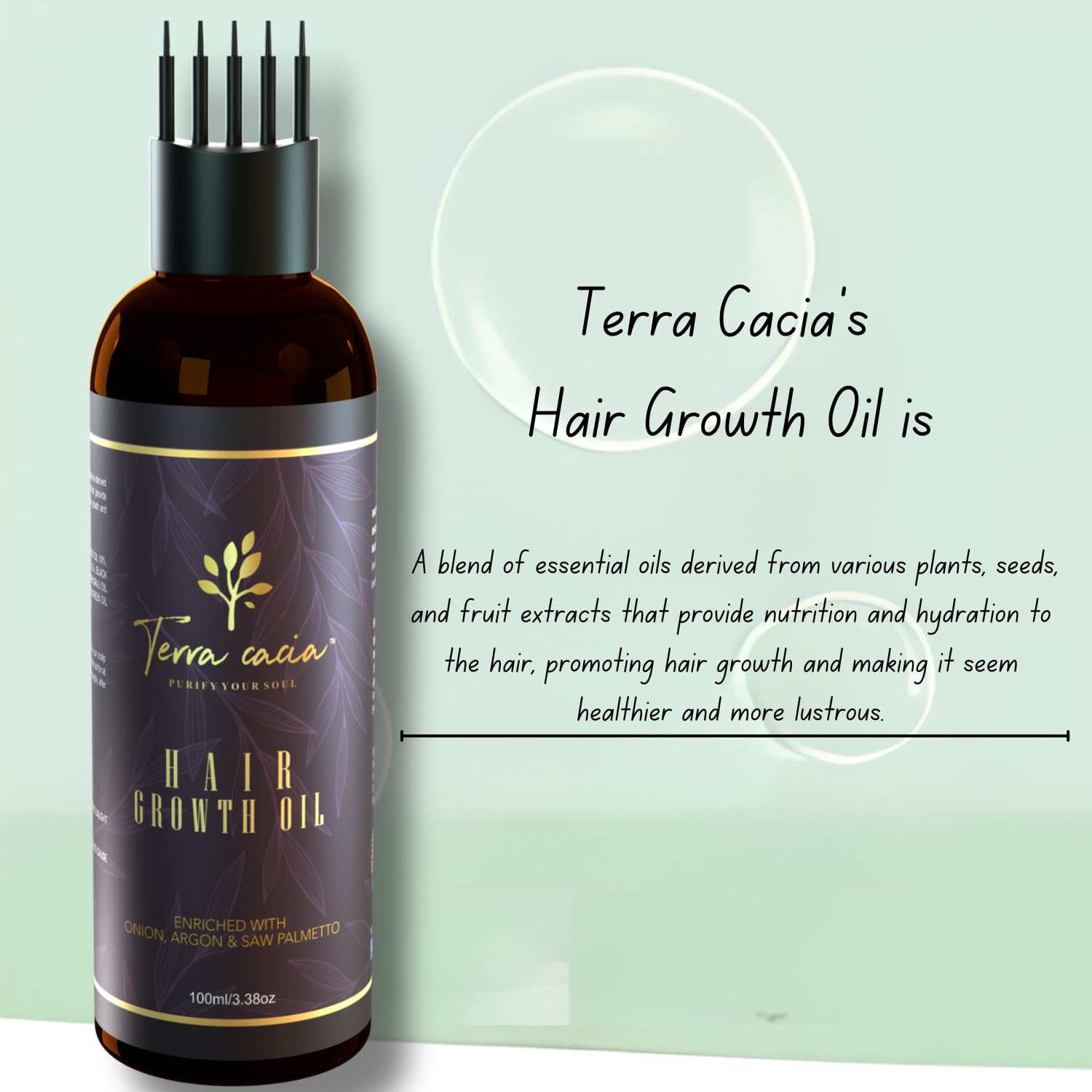 Terra Cacia Combo: Tea Tree Body Wash, Face Wash & Hair Oil for Men & Women | Natural Skincare & Hair Care