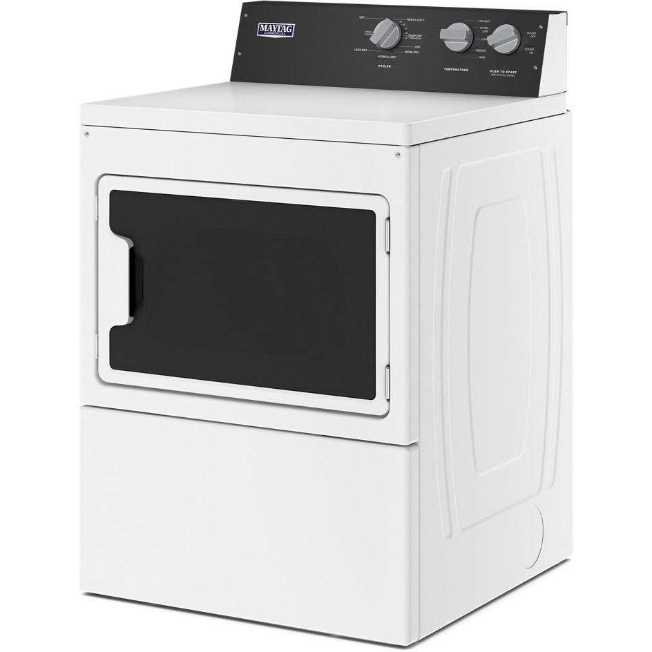 Maytag Commercial 7.4 cu. ft. Electric Dryer with Intellidry® Sensor - Heavy Duty Laundry for Hotels, Gyms & Multi-Family Housing