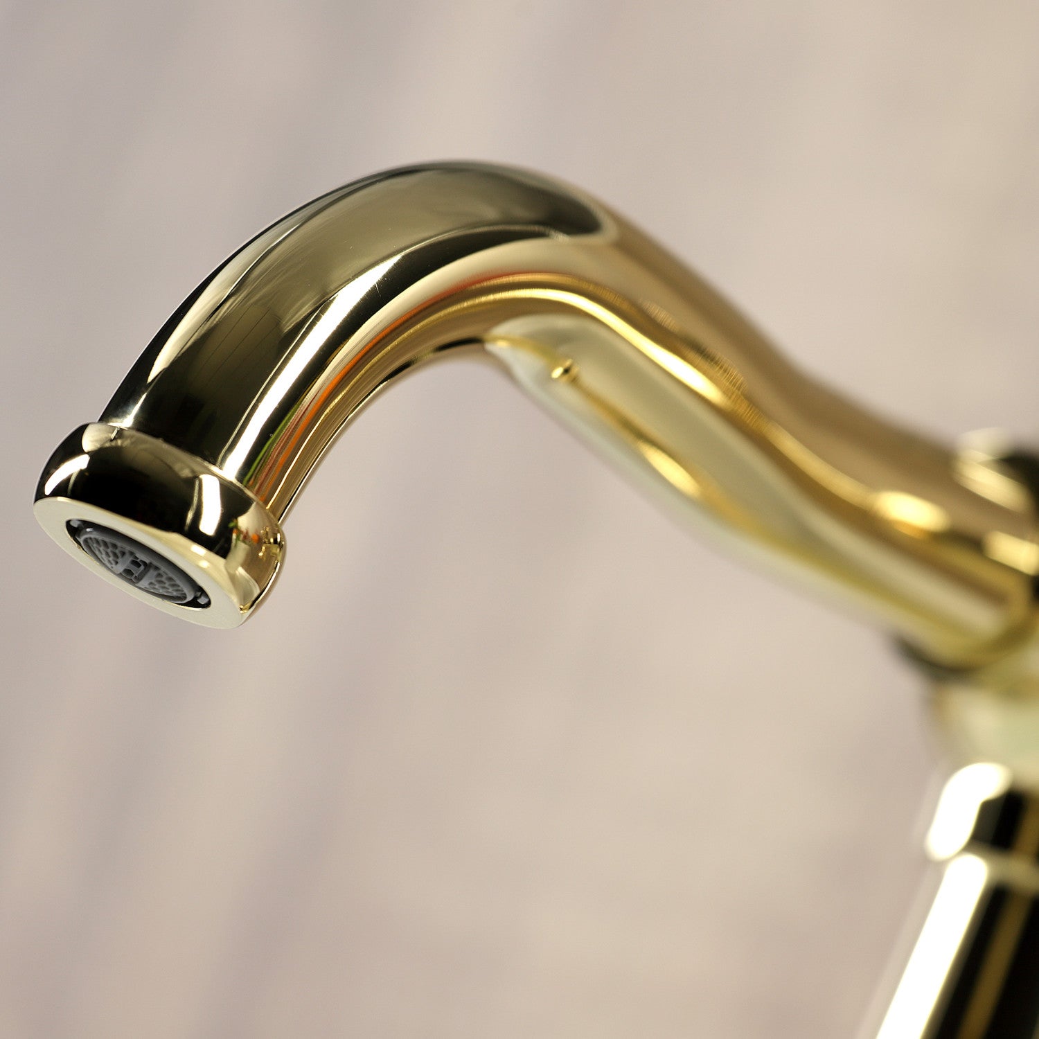 Belknap KS3542RX Single Handle 1-Hole Bathroom Sink Faucet with Push Pop-Up Drain - Polished Brass Finish for Modern & Vintage Bathrooms