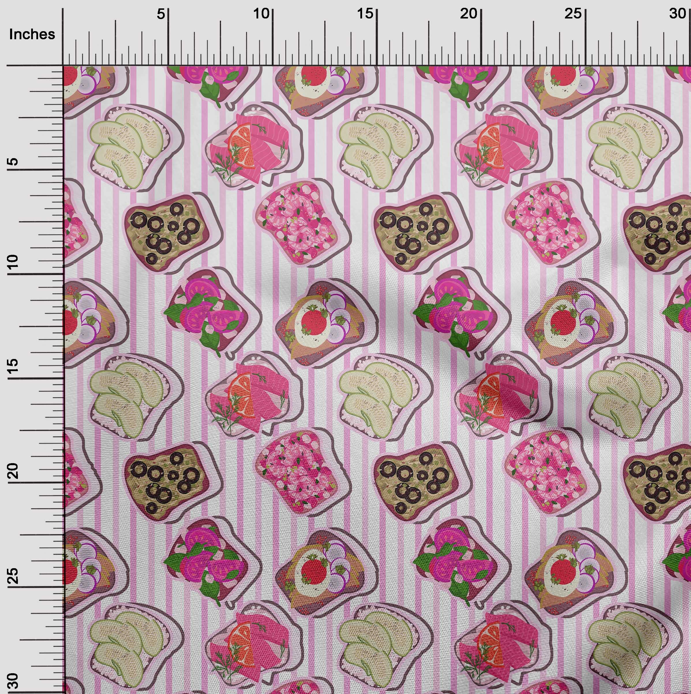 Premium 100% Cotton Poplin Twill Fabric - Light Pink Dress Material, 56 Inch Wide by The Yard | Perfect for DIY Food-Themed Dresses, Aprons & Kitchen Decor