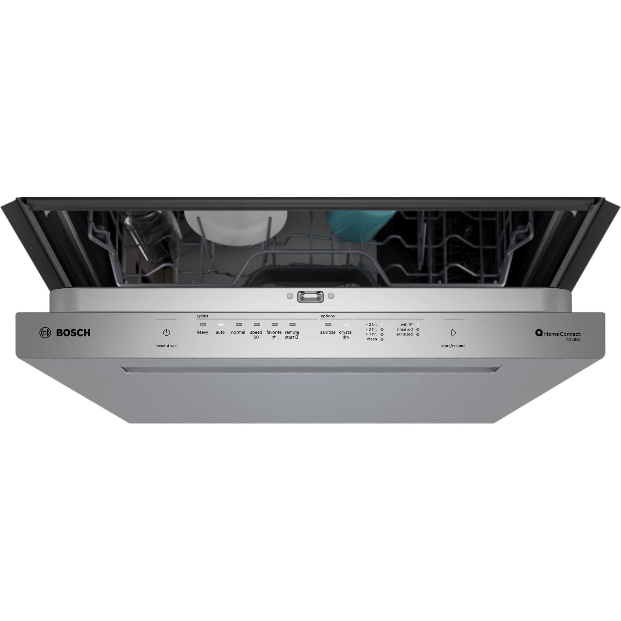 Bosch SHP78DM5N Built-in Dishwasher with Brushed Stainless Steel Finish - Fingerprint Resistant for Modern Kitchens & Open-Concept Homes