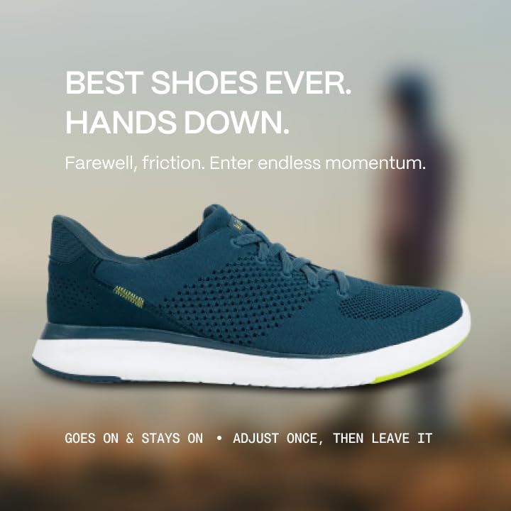 Kizik Lima Comfortable Breathable Knit Slip-On Sneakers for Men & Women | Hands-Free Walking Shoes | Lightweight Travel & Everyday Casual Shoes | Perfect for Seniors, Office & Outdoor Activities
