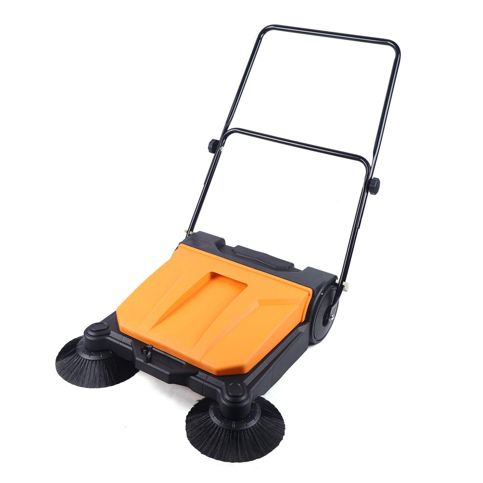 **Commercial Push Sweeper - Heavy Duty Indoor & Outdoor Floor Cleaning Machine, Foldable & Labor Saving Broom for Warehouse, Office, Home, and Sidewalk Use**