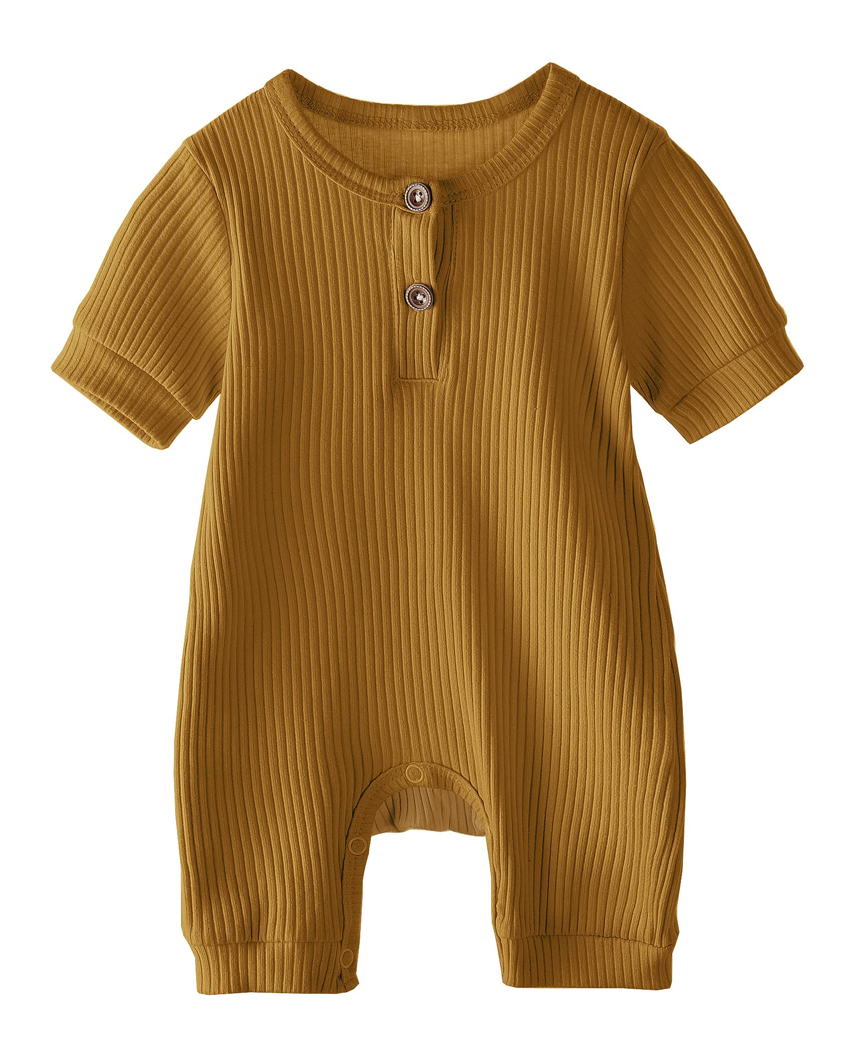 Uhnice Unisex Newborn Baby Clothes - Summer Romper Button Bodysuit One-Piece Jumpsuit for Boys & Girls | Perfect for Playtime, Photoshoots & Everyday Wear