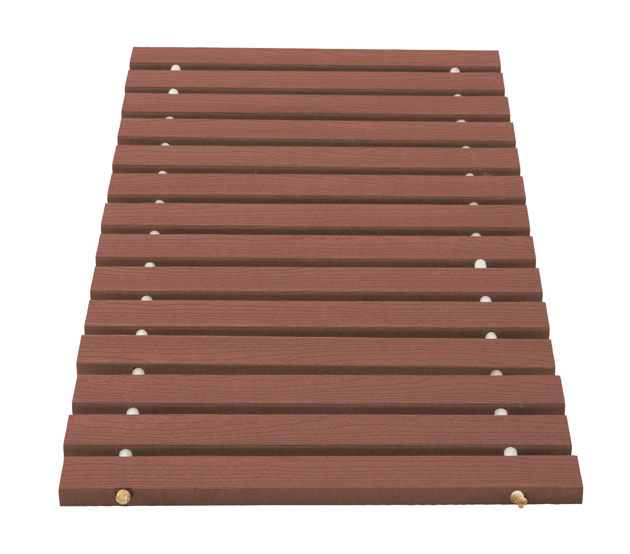 EverGrain Composite Decking Roll Up Walkway - Durable & Weather-Resistant Redwood Design | Perfect for Patios, Poolside, and Outdoor Pathways | Furniture Barn USA