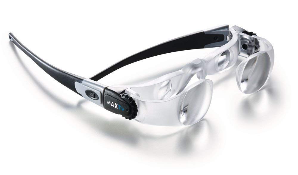 Eschenbach Max TV Glasses 2.1X Magnification for Clear Distance Viewing - Perfect for Watching TV, Movies, and Sports from the Couch or Bed
