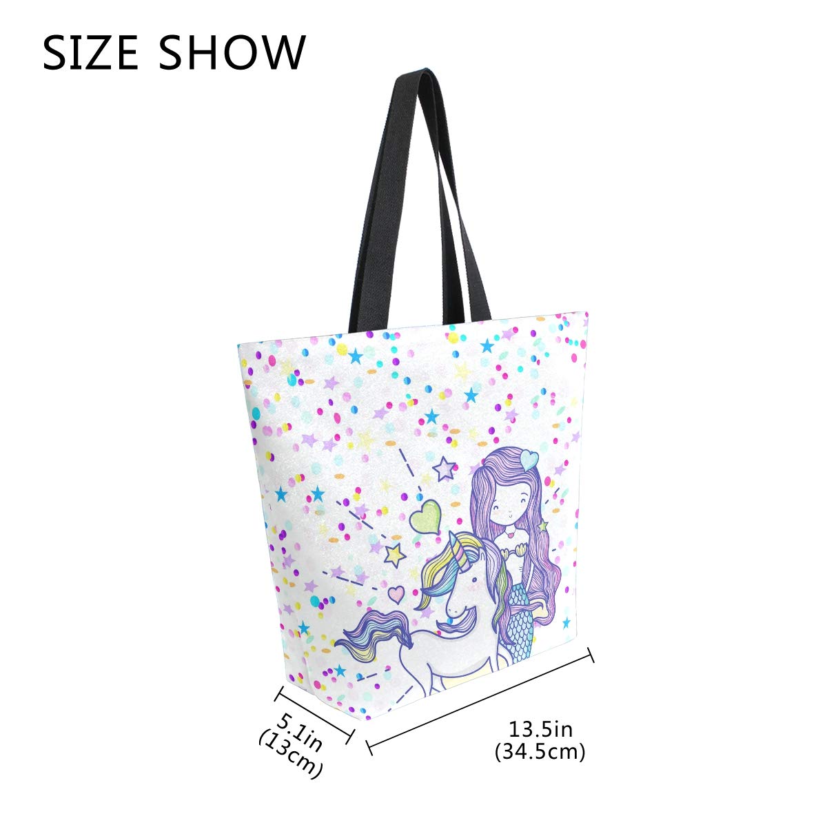 SUABO Reusable Tote Bag for Women - Eco-Friendly Canvas Grocery Shopping Bag - Perfect for Groceries, Beach, Work & Outdoor Activities
