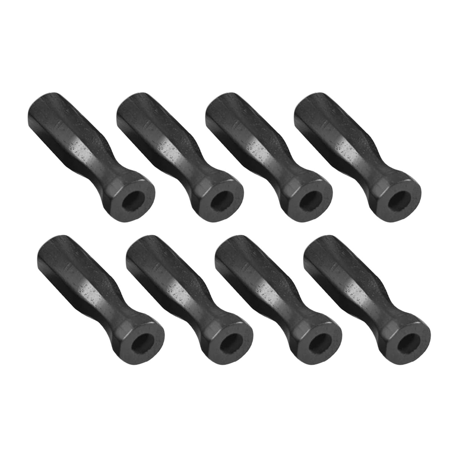 8X Premium Wooden Foosball Table Handles - Replacement Soccer Table Grip Accessories for Kids & Adults - Perfect for Indoor Game Rooms, Bars, and Family Entertainment (Black)