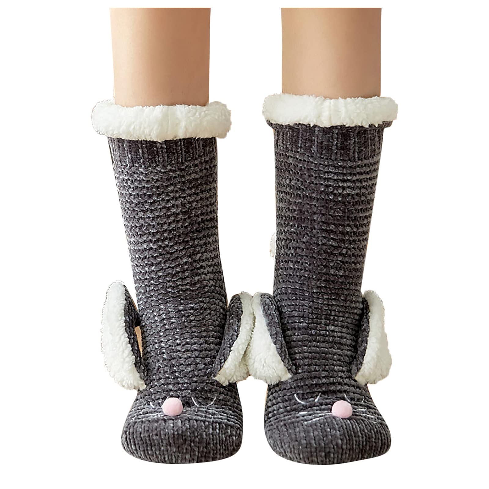 Women's Warm Fuzzy Winter Socks - Thick Cozy Sleeping Socks with Cute Cartoon Designs | Perfect for Home, Lounge & Cold Weather Comfort