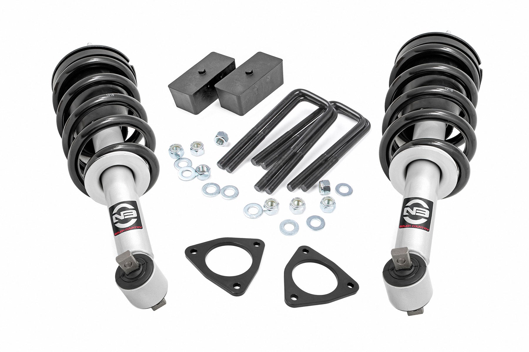 2.5 Inch Lift Kit for Chevrolet Silverado & GMC Sierra 1500 (2007-2016) - Heavy Duty Aluminum/Cast Steel Construction with N3 Strut - Perfect for Off-Roading & Truck Customization